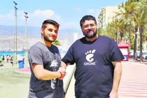 Claudiu Valentín, actual presidente, e Ismael Olea, fundador.