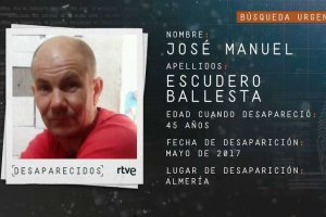Imagen difundida por RTVE en el programa Desaparecidos