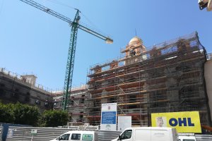 Imagen de las obras de la Plaza Vieja