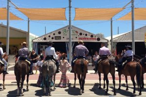 Caseta instalada en el Recinto Ferial del pasado año.