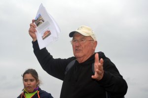 Ángel Alfonso Pérez en una ruta senderista realizada meses atrás. Foto: Diego Carrillo