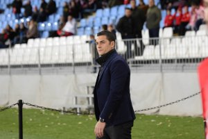 Francisco en su última visita al Estadio Mediterráneo.
