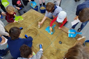 Taller de arqueología para niños.