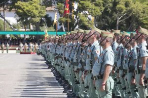 Acto de la Legión celebrado en la Base Álvarez de Sotomayor.
