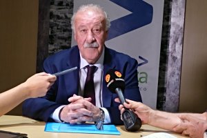 Vicente del Bosque en Almería.
