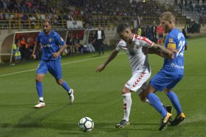 Morcillo en el partido Cultural Leonesa-Almería.