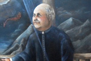 Imagen de Juan Ibáñez presente en las estampas preparadas para la ceremonia.