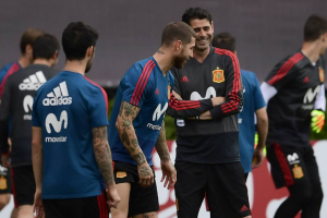 Los internacionales con Fernando Hiero.