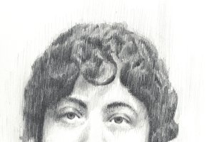 Dibujo de Carmen de Burgos obra de Rocío Andrés.