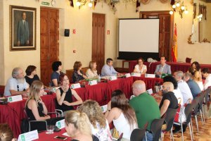 Reunión del Consejo Provincial de Discapacidad, reunido esta mañana.