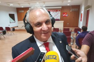 Alfonso García habló del futuro del Almería.