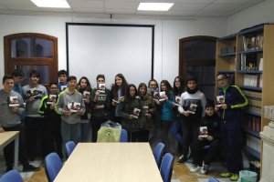 Club de lectura de Purchena durante una actividad.