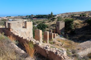 Acequias, motores y  balsas surgieron en la nueva vega que se puso en marcha con el agua del Canal de San Indalecio.