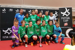 Los viatoreños en el podio.