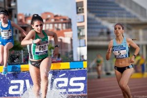 Dos campeonas en acción.