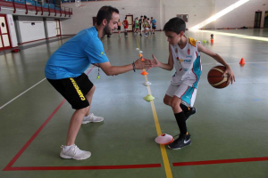 Los más pequeños disfrutando del entrenamiento.
