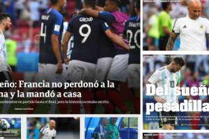 Portadas tras la dolorosa derrota.