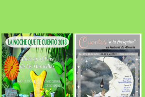 Carteles de las actividades programadas en Huércal.