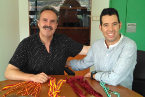 Alfredo Valdivia con nuestro campeón.