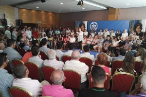 Soraya Sáenz de Santamaría, el pasado domingo en Almería.