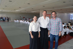 Juanjo Segura con los maestros.