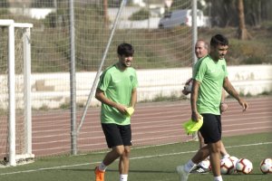 Pozo entrenó este jueves con su compañeros.