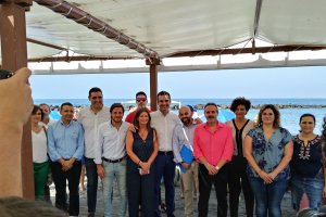 Presentación de la Guía de la accesibiidad de las playas de Almería, hoy en El Zapillo.