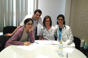 Integrantes del grupo de trabajo de pérdida perinatal del Hospital de Poniente.