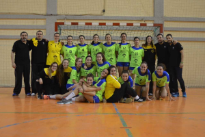 Las jugadoras del Bahía de Almería.
