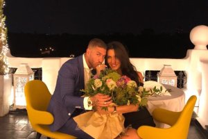Sergio Ramos y Pilar Rubio tras la petición de matrimonio