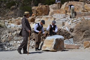 Unas 40 personas viajan a Cafranc para recrear a \'Canteros y caciques\'.
