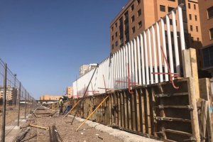 Imagen del vallado que se está colocando