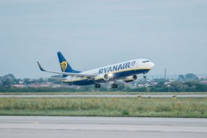Imagen de un avión de la compañía Ryanair