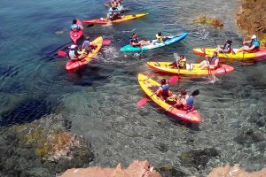 El kayak es la actividad estrella.