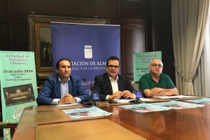 El diputado de Cultura, el concejal de Cultura de Cuevas del Almanzora y el director del festival, en la presentación del evento.
