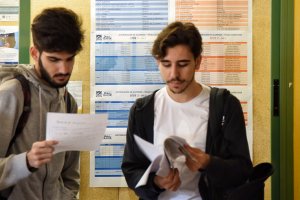 Estudiantes en la pasada Selectividad.