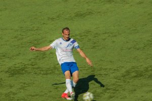 Nino durante un partido del CD Vera en un partido de la pasada temporada (imagen cedida por VicClick Fotografía)