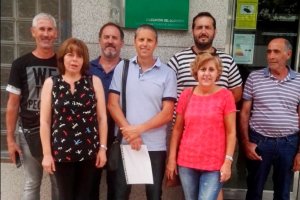 La candidatura alternativa en su visita a la Junta de Andalucía