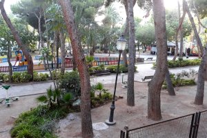 Panorámica del Parque Municipal de Aguadulce, donde anidan los martinetes.