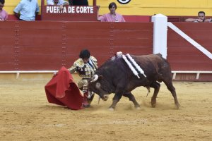 Roca Rey bregó con el peor lote de una mala corrida de El Pilar en Roquetas.