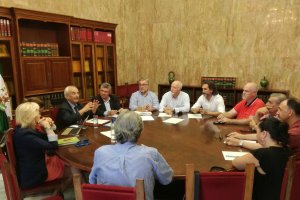 Reunión de la Mesa del Tren con el subdelegado del Gobierno