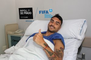 Samu de los Reyes tras la operación en Murcia.