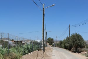Camino que se adecuado en la zona de Pozo Higuera.