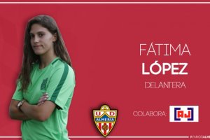 Fátima López, delantera del equipo femenino de la Fundación.