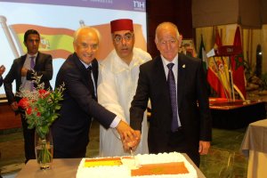 El subdelegado del Gobierno, el cónsul general de Marruecos en Almería y el presidente de la Diputación.