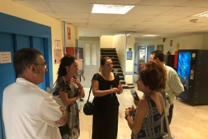 Parlamentarias del PP en el Hospital de Cruz Roja.
