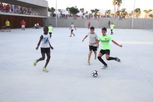 Fútbol Sala en las pistas de Los Bajos en 2017.