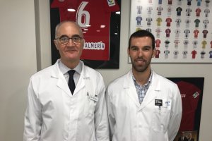 Pedro Luis Ripoll y José Ramón Pineda han estado con los futbolistas.
