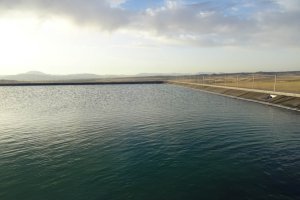 Imagen de la nueva balsa de riego “gigante” en Pozo de la Rueda.