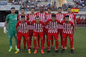 El once del Almería en El Ejido.